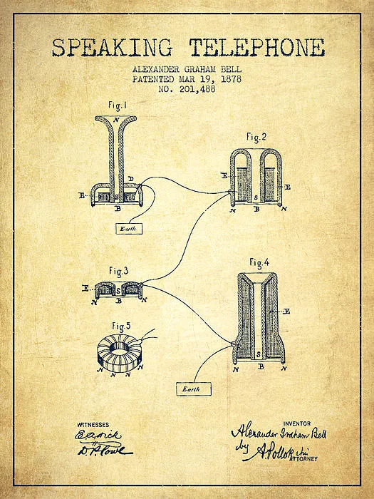 আলেকজান্ডার গ্রাহাম বেলের আইনজীবীর দাখিল করা পেটেন্ট আবেদন